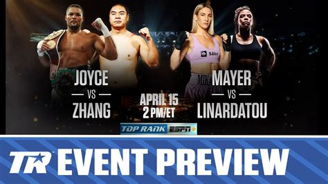 Mikaela Mayer Vs Christina Linardatou And Joe Joyce Vs Zhilei Zhang Fight Preview Youtube