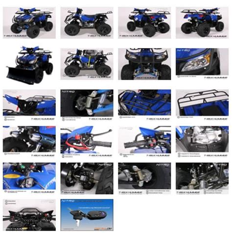 Quad 125cc Automatique T Rex E Start 7 Bleu LesTendances Fr