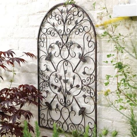 Wrought Iron Garden Wall Trellis - Garden Design Ideas