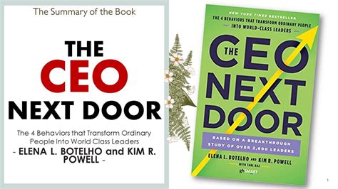 THE CEO NEXT DOOR 4 Behaviors That Transform Ordinary People Into