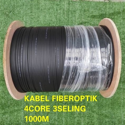 Jual Kabel FO 4CORE 1000 M Drop Wire Optik 1 ROLL 3 SLING DW FO FTTH 4