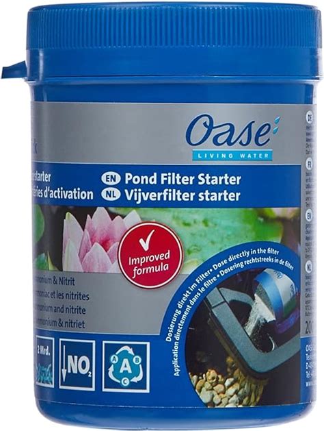 Oase AquaActiv BioKick Pond Filter Starter Bacteria 200 Ml Amazon Co