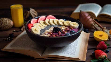 Un Bol De Avena Con Frutas Y Frutos Secos Imagen Generativa De Ai