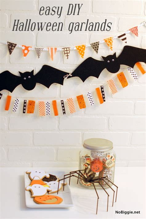 Easy Diy Halloween Garlands Nobiggie