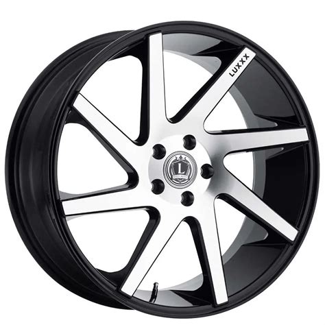 Luxxx Alloys Wheels Lux Gloss Black Machined Rims Lux