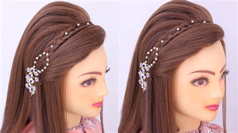 Easy Open Hairstyle For Eid Special L Wedding Hairstyles Kashees L Engagement Look L Hair Style