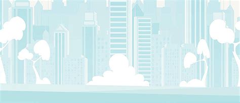 Blue City Background With Character Space Cartoon Vector Art Vector ...