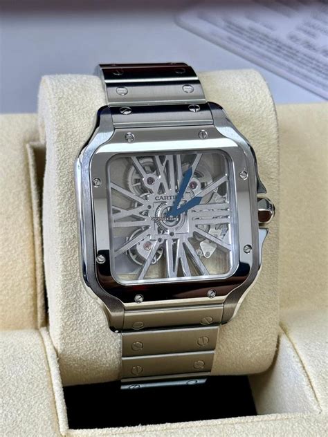 Cartier Santos De Cartier Skeleton WHSA0015. 2021 Full Set... for ...