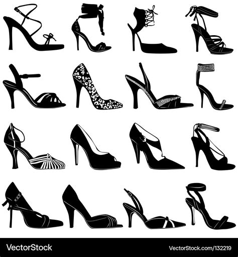 Fashion women shoes Royalty Free Vector Image - VectorStock