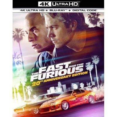 Fast Furious 20th Anniversary Edition Steelbook 4k Uhd Blu Ray