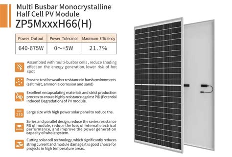 Zonergy Zp M W H H Solar Panel Datasheet Enf Panel