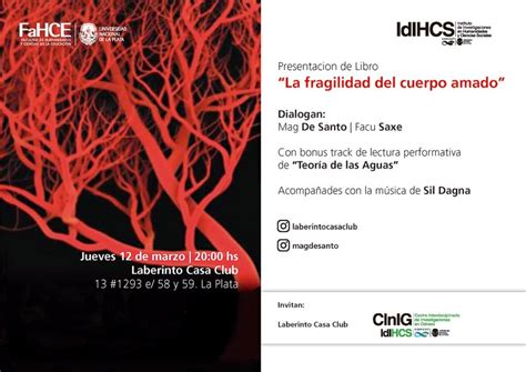 Jueves Presentaci N De Libro La Fragilidad Del Cuerpo Amado