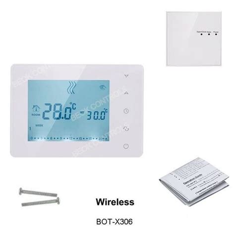 Kit X306 Beok Thermostat De Chaudière À Gaz Programmable Sans Fil Pour Le Chauffage De La