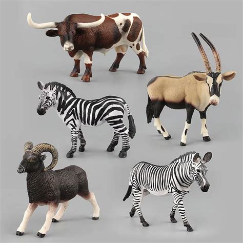 Animals Toys Set Mini Wild Animals Action Figures Set Figurines Kids ...