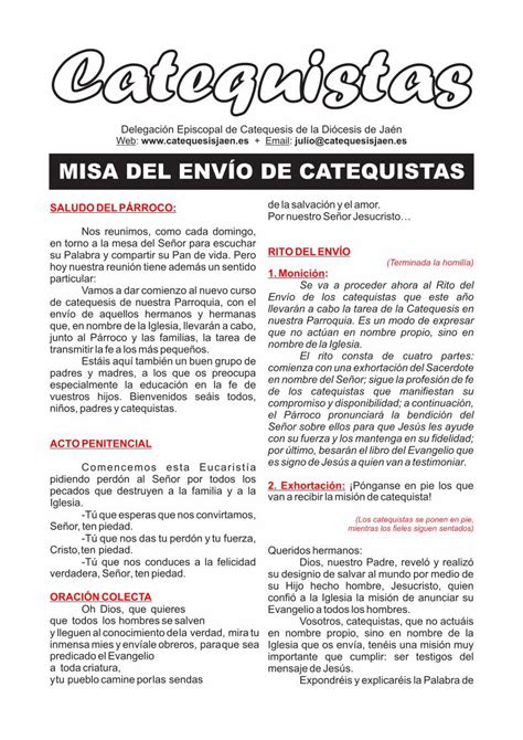 PDF Rito del Envio 2014 Delegación Episcopal de Catequesis