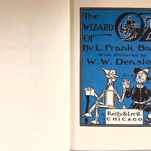 RARE Vintage The Wizard Of Oz 1964 Blue Green Cover Edition Hardback