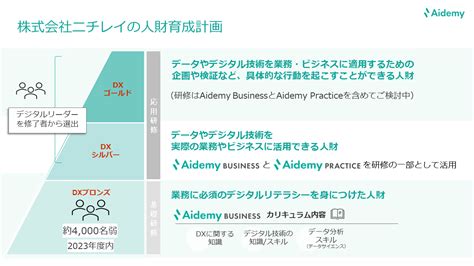 アイデミー、ニチレイの全社的なデジタル人財育成を Aidemy Business Aidemy Practiceで伴走 株式会社アイデミー