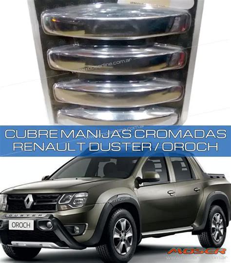 Cubre Manijas Cromadas Renault Duster Oroch Cubre Manijas Y Espejos