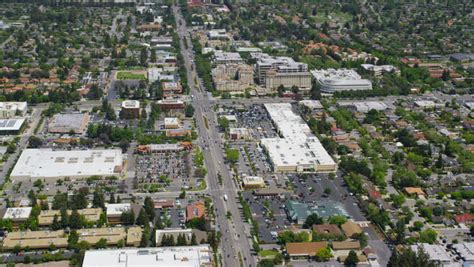 aerial view silicon valley area california Stock Footage Video (100% ...