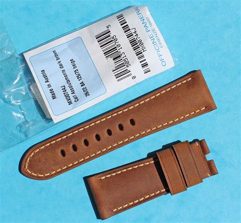 Original PANERAI OFFICINE LEATHER STRAP ASSOLUTAMENTE BROWN CALF 26mm