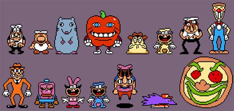 Undertale Styled Pizza Tower Sprites By Gonzalogamer128new On Deviantart