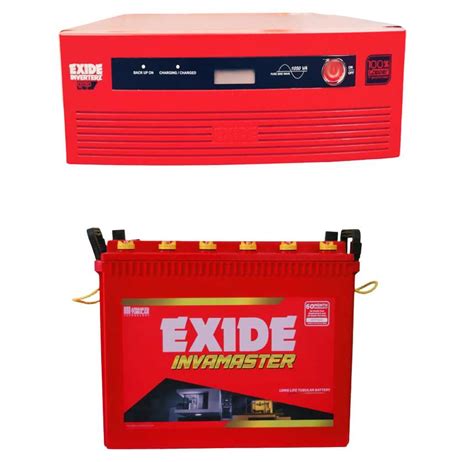 Exide Gqp Va Inverter With Exide Inva Master Tall Tubular Ah