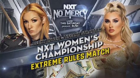 Cartelera Evento Nxt No Mercy 2023 Wwe Nxt 26 09 2023 En Español