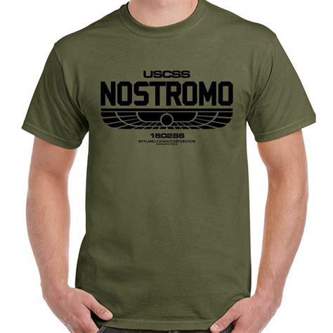 Nostromo T Shirt Mens Alien Film Movie Uscss Weyland Yutani Shopee