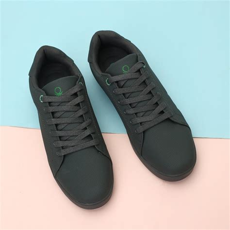 Buy United Colors Of Benetton Men Perforated Lace Up Sneakers From United Colors Of Benetton At