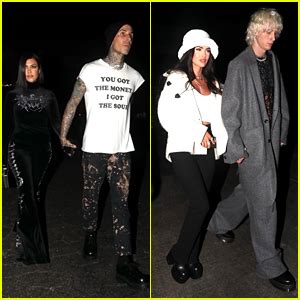 Kourtney Kardashian Travis Barker Head To A Concert With Machine Gun