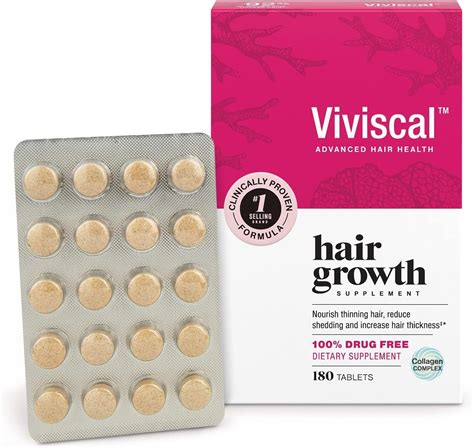 Viviscal Hair Growth Supplements For Women Promotes Thicker Fuller Hair With Proprietary