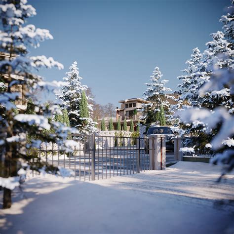 Snowy House :: Behance