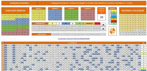 Planilha Lotomania 75 Dezenas 32 Jogos Lotocerta