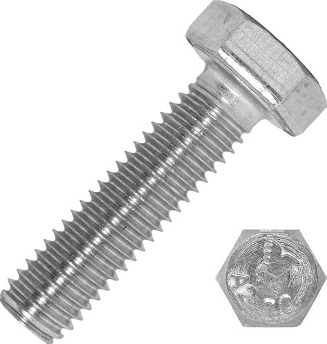 M6 X 30MM SET SCREWS HEX HEAD FULLY THREADED BOLT STAINLESS STEEL A2