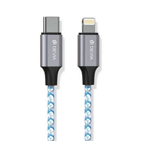 Devia Kabel Vogue Pd Usb C Lightning M W A Szaro Srebrny Tuba