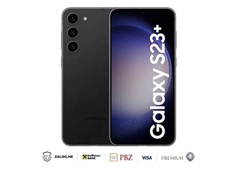 SAMSUNG GALAXY S23 PLUS 256GB CRNI 24 RATE R1 KAO NOVO GARANCIJA