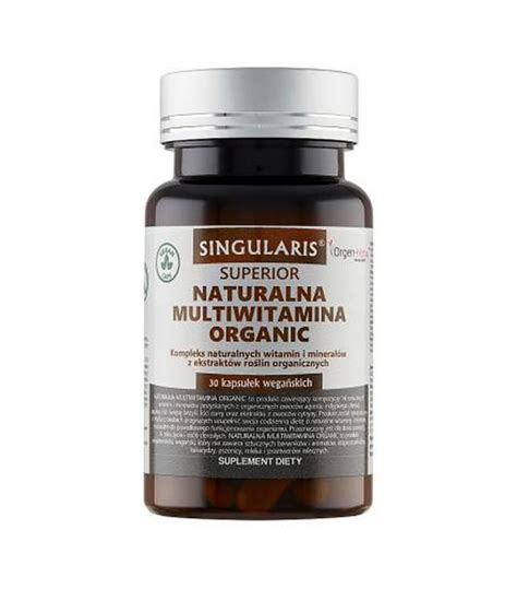 Singularis Superior Naturalna Multiwitamina Organic Kaps Cena