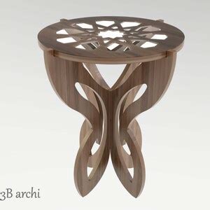 Beautiful Butterfly Table Round Cocktail Table Plywood Coffee Table