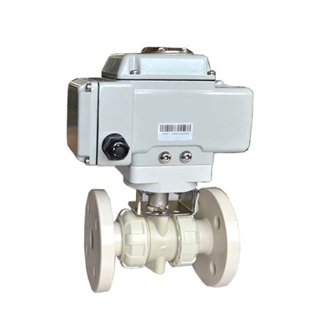 Pp Plastic True Union Electric Ball Valve Pov Valve