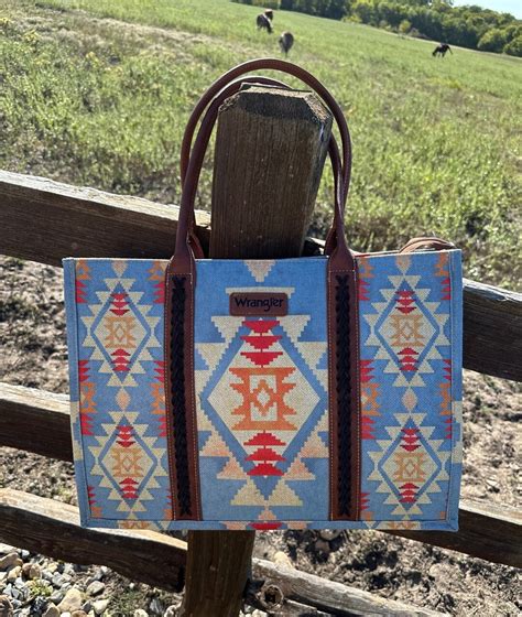 Wrangler Tote Blue Tote Viral Tik Tok Wrangler Purse Southwestern