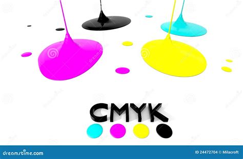 Cmyk Liquid Inks Stock Illustration Illustration Of Abstract 24472704