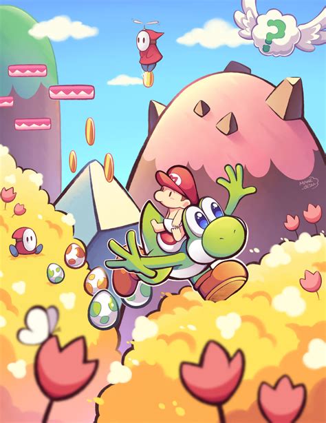 Yoshi's Island by Manedesu on DeviantArt