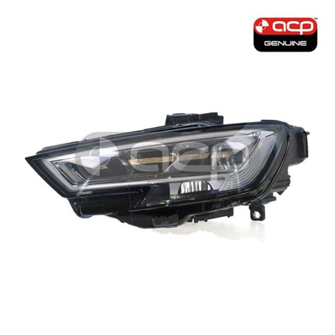 LED Head Lamp Passenger Side Genuine Suits Audi A3 S3 RS3 8V 2016 On