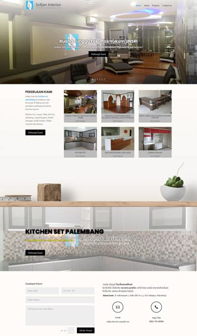 Contoh Website Arsitektur Furniture Interior Okejasaweb