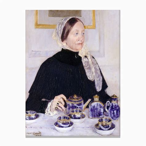 Lady At The Tea Table 18831885 Mary Cassatt Canvas Print By Fy