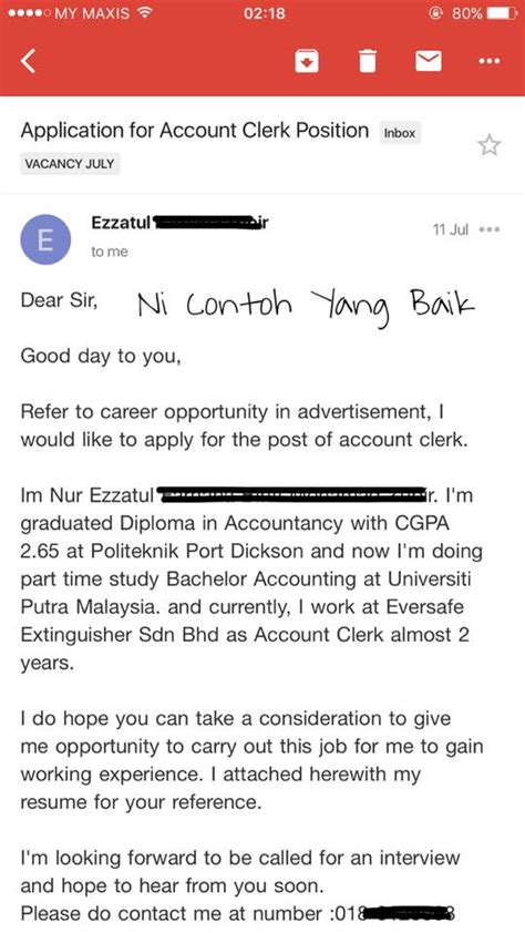 Lagi Satu Majikan Komen Ragam Calon Hantar Email Mohon Kerja Serta