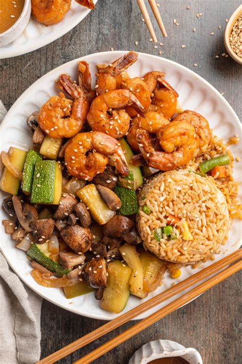 Hibachi Shrimp With Veggies And Fried Rice 40 Aprons