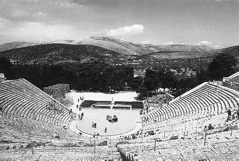 The Steps Of The Ancient Greek Theatre In Epidauro