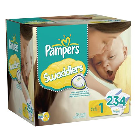 Pampers Swaddlers Diapers Economy Pack Plus Size 1, 234 Count