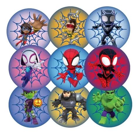 Obleas Comestibles Cm Di Metro Spidey Y Sus Amigos Mercadolibre